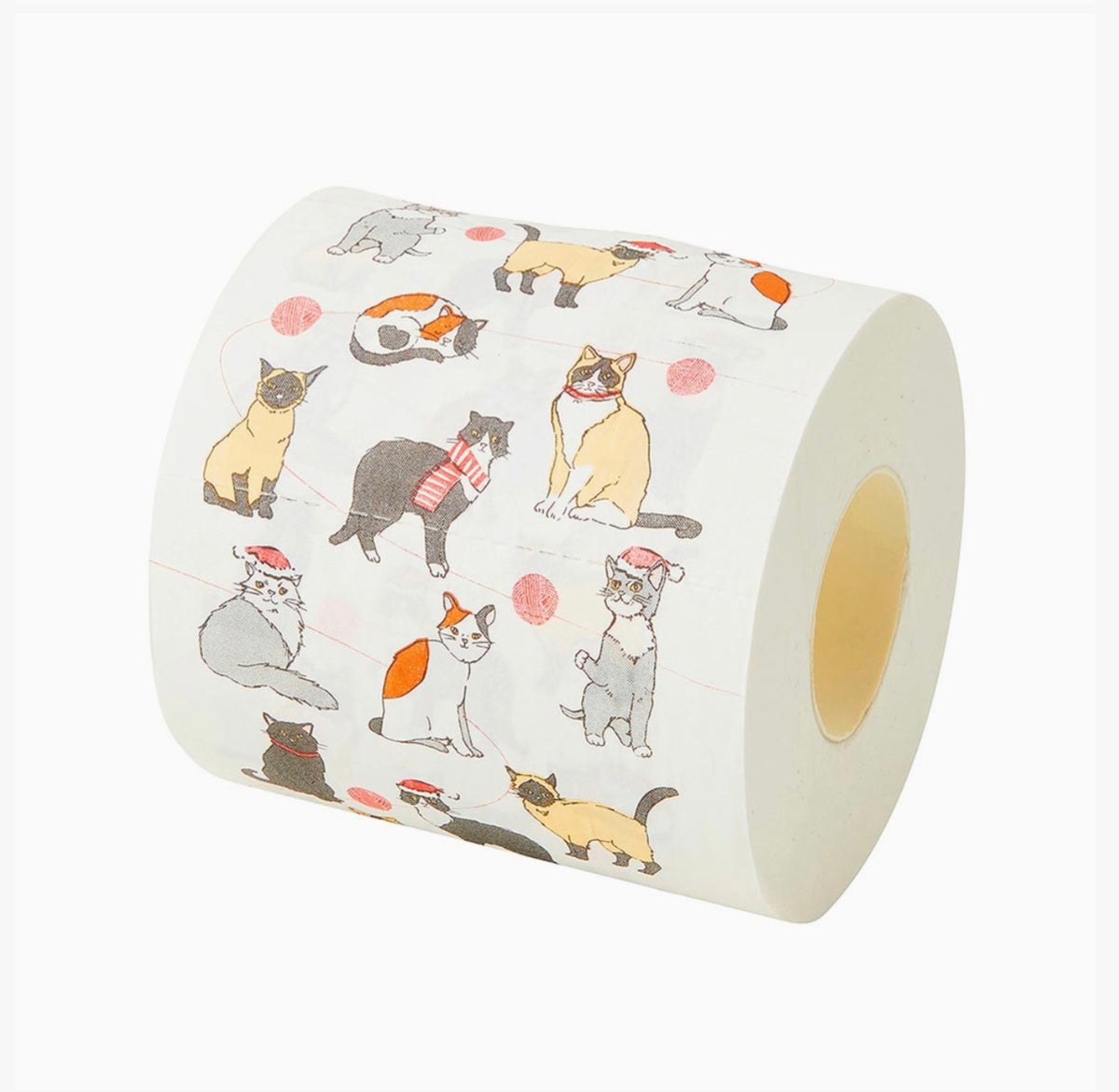 Christmas cat toilet roll