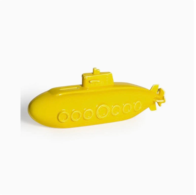 Ceramic yellow submarine money box
