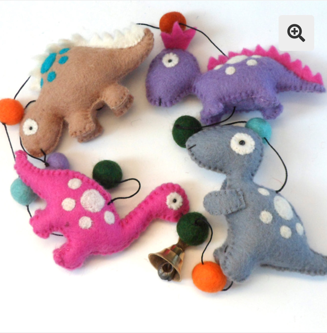 Dinosaur string - soft colours