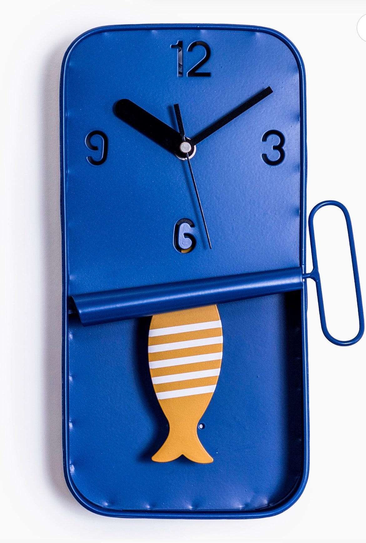 Sardine tin wall clock