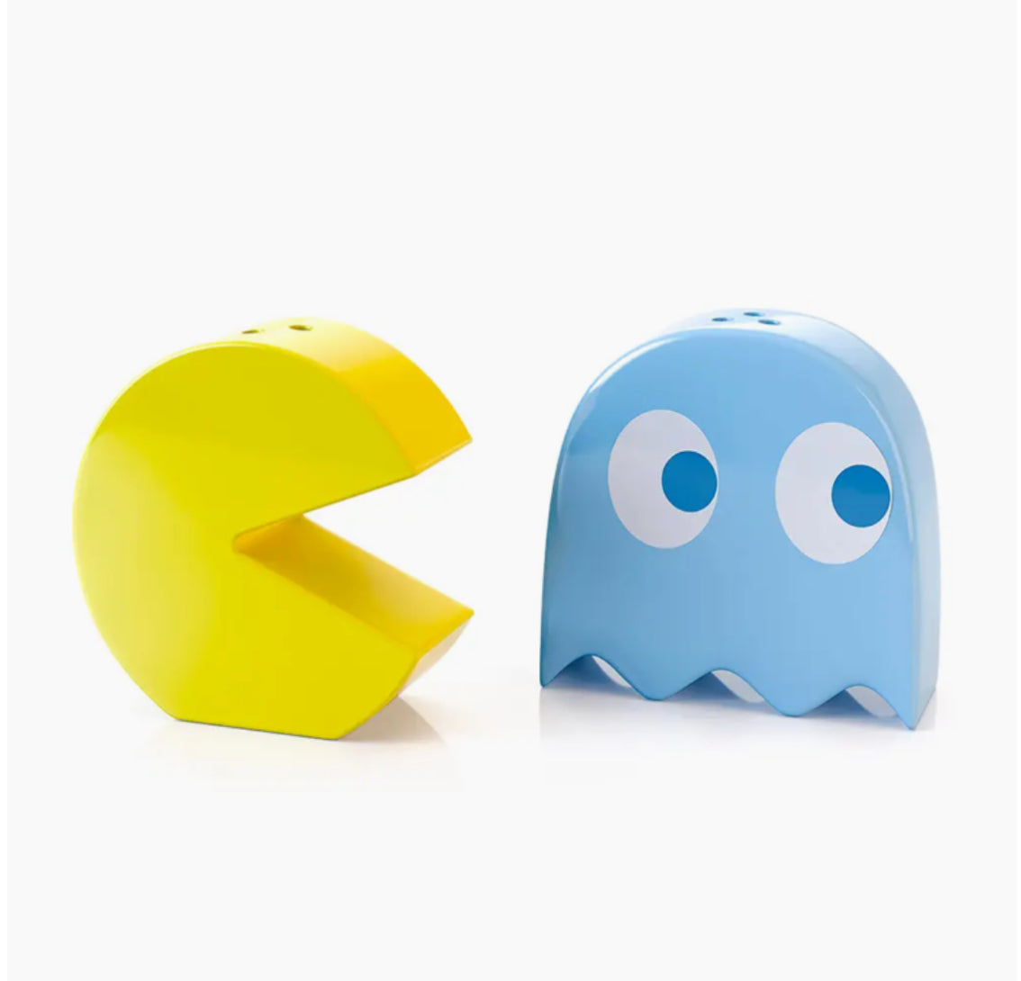 Pac-Man ceramic salt and pepper