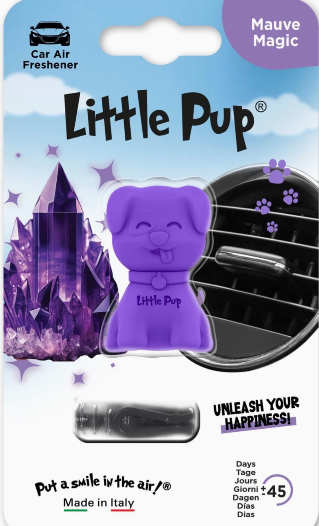 Little pup scented car air freshener