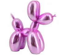 Pink Metallic Balloon Dog