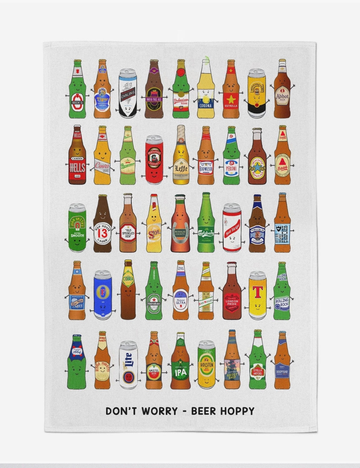 Beers tea towel