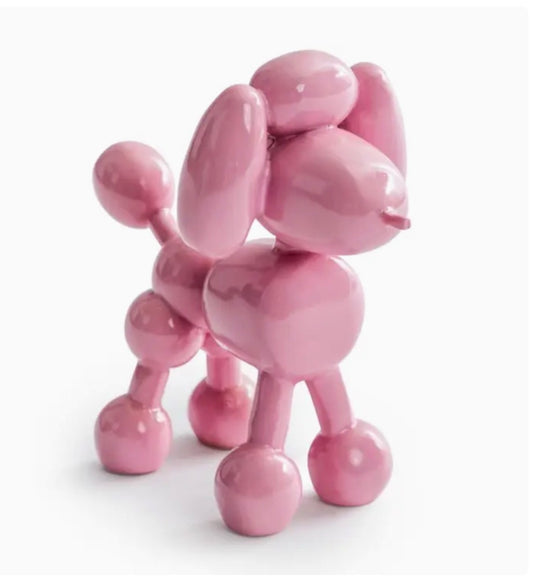 Pink Poodle Balloon Dog