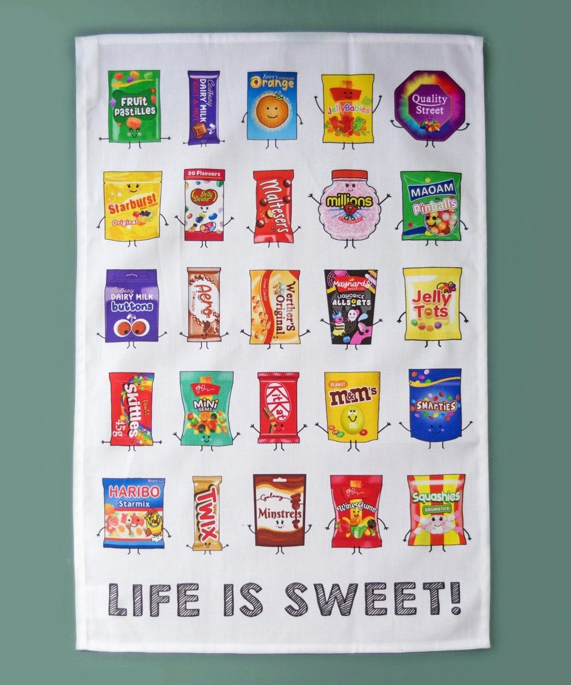 Sweets tea towel