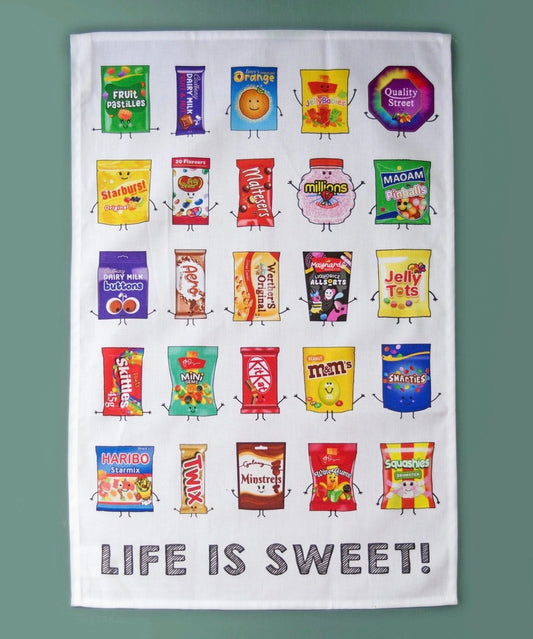 Sweets tea towel