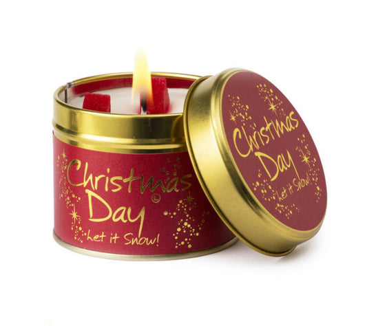 Christmas Day tin candle