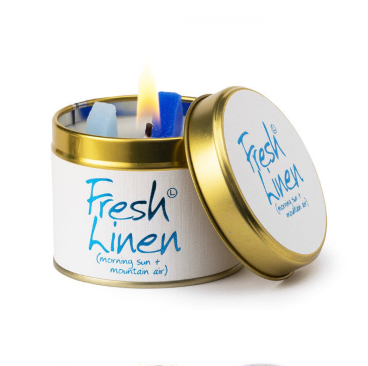 Fresh linen tin candle