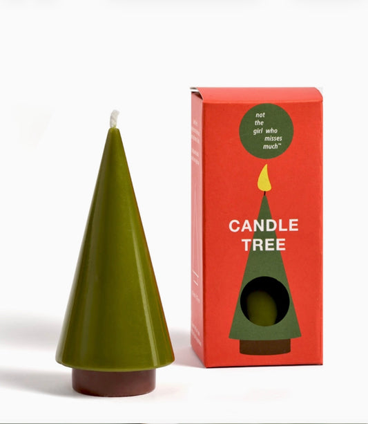 Handmade small winter fir candle