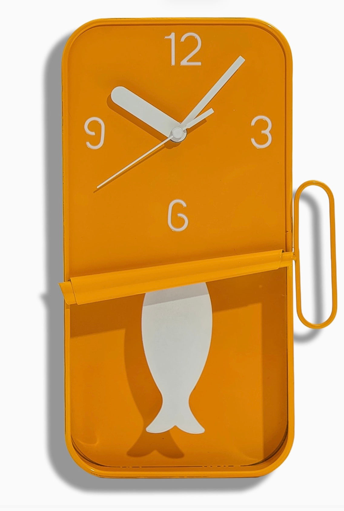 Sardine tin wall clock