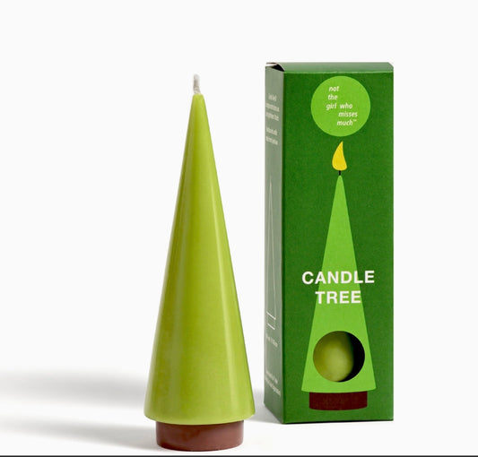 Handmade medium winter fir candle
