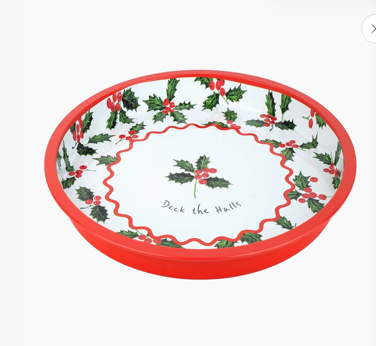 Holly tin tray
