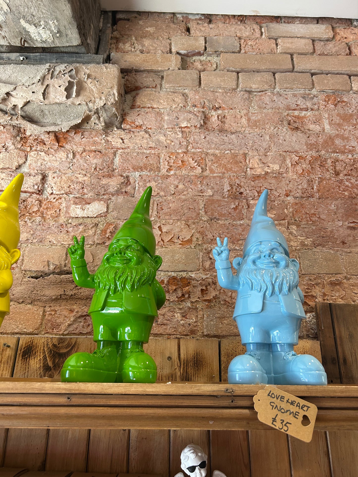 Peace Sign Gnome Statue