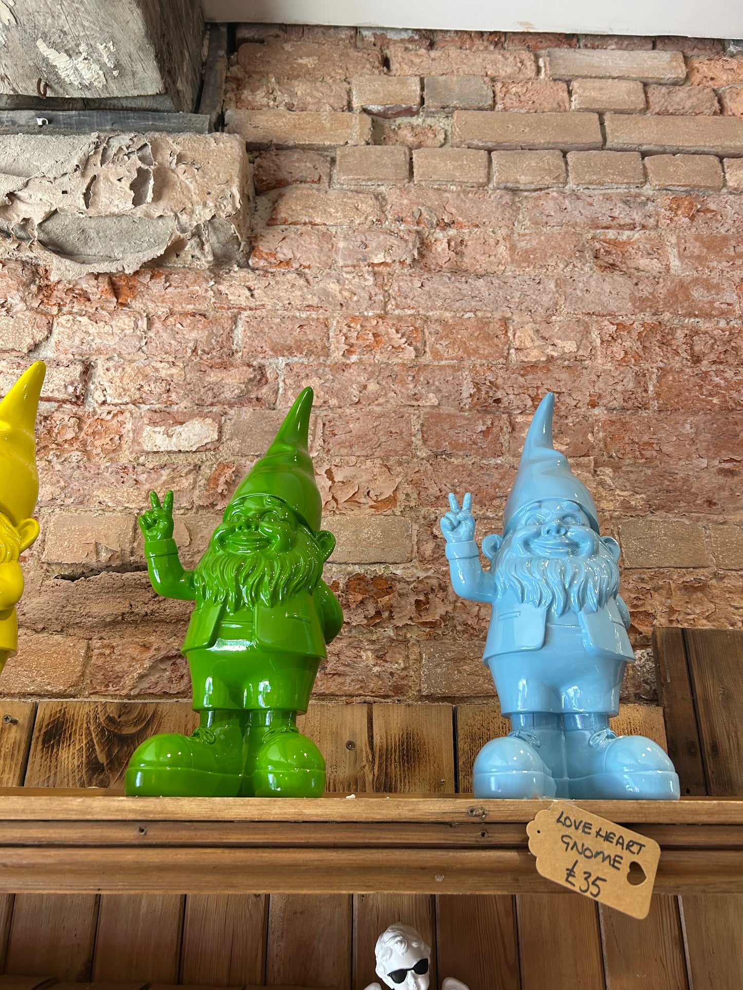 Peace Sign Gnome Statue