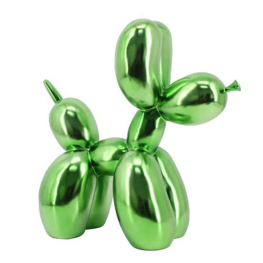 Green Metallic Balloon Dog