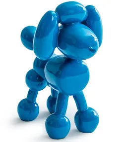 Blue Poodle Balloon Dog