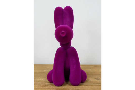 Purple velvet dog